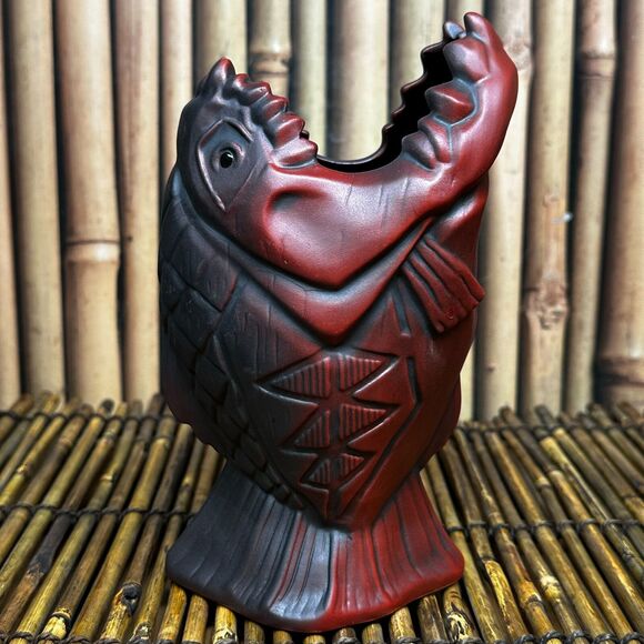 Disneyland Trader Sam's Enchanted Tiki Bar Piranha Tiki Mug 2nd Edition Coaster - Picture 2 of 7